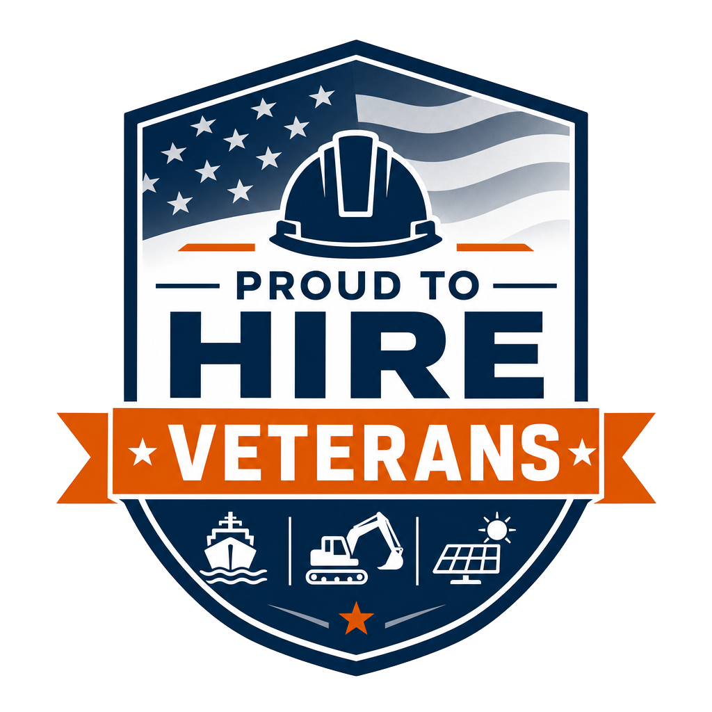 Proud to Hire Veterans badge
